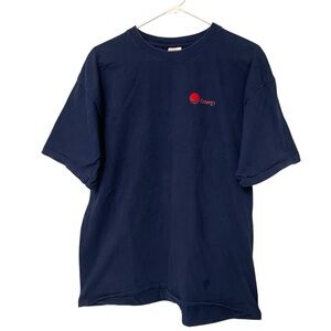 Vintage Y2K-90s Entergy Electricity Company Navy Blue T-Shirt // XL